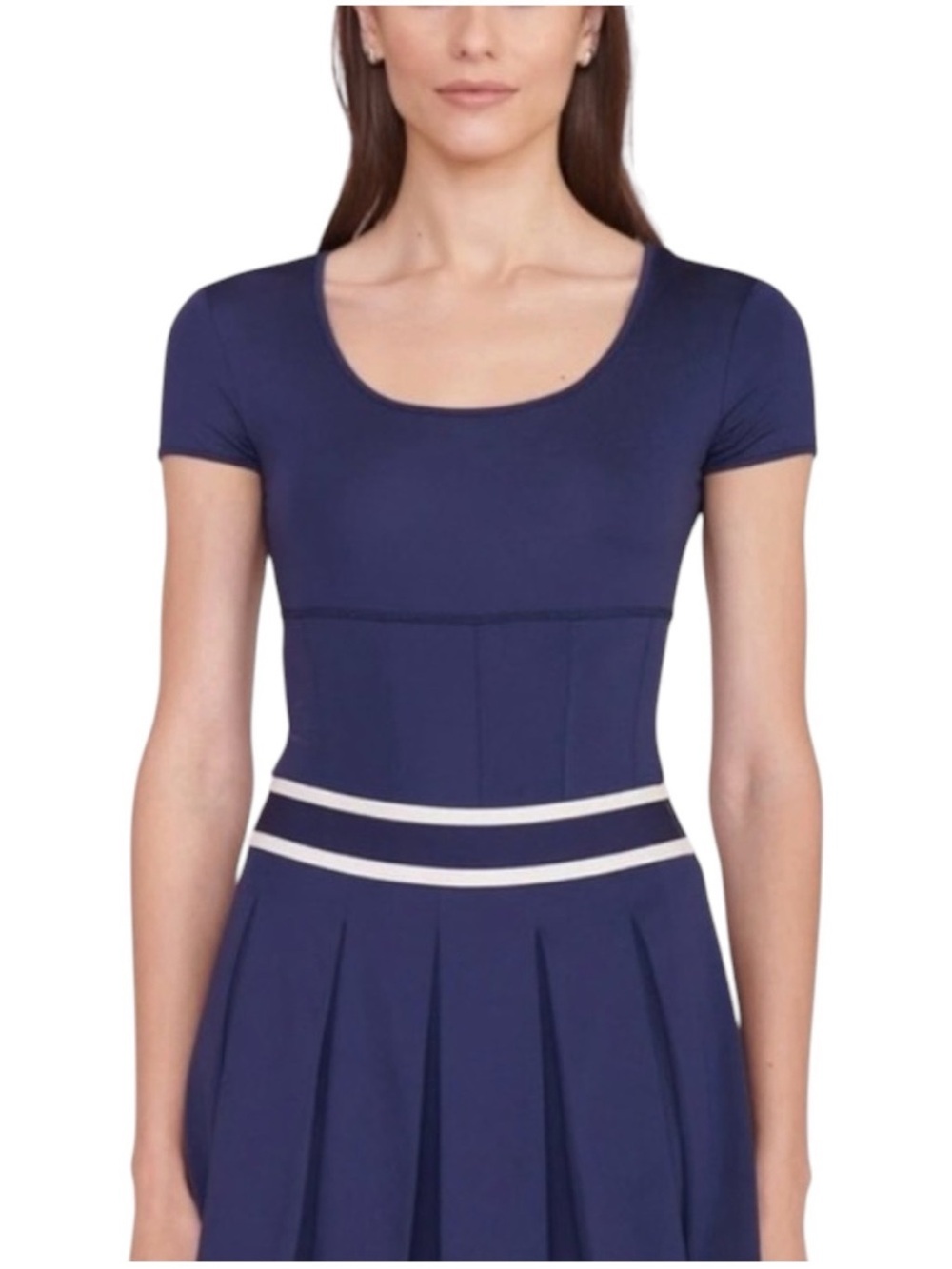 STAUD Navy Replay Workout Top Small